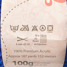 Load image into Gallery viewer, Chunky Yarn: Big Value Chunky in Navy, 100g Ball