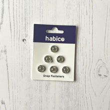 Load image into Gallery viewer, Press Fasteners: 12mm Sew-on Snap Fasteners, Silver or Black, 6 Pieces