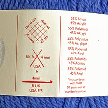 Load image into Gallery viewer, NEW DK Yarn: Sirdar Snuggly, Happy Hippo, Blue, 50g