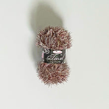 Load image into Gallery viewer, Yarn: Tinsel Chunky in Coffee, 50g Ball