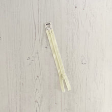 Load image into Gallery viewer, Zip: Cream, 20cm (8in), YKK, Closed End