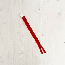 Load image into Gallery viewer, Zip: Red, 30cm (12in), YKK, Closed End