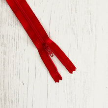 Load image into Gallery viewer, Zip: Red, 36cm (14in), YKK, Closed End