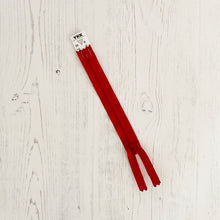 Load image into Gallery viewer, Zip: Red, 20cm (8in), YKK, Closed End