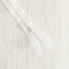 Load image into Gallery viewer, Zip: White, 36cm (14in), YKK, Closed End