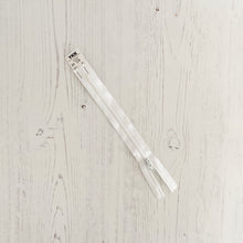 Load image into Gallery viewer, Zip: White, 20cm (8in), YKK, Closed End