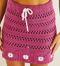 Load image into Gallery viewer, SALE: Crochet Pattern: Flower Power Two Piece Skirt and Crop Top
