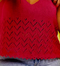 Load image into Gallery viewer, Pattern + Yarn: Knitted Summer Vest in Purple Sirdar Stories Cotton Yarn
