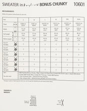 Load image into Gallery viewer, SALE: Knitting Pattern: Patchwork Funnel Neck Sweater in Chunky Yarn