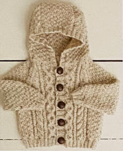Load image into Gallery viewer, SALE: Knitting Pattern: Baby Sweater, Jacket and Hat for 0-7 Years