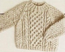Load image into Gallery viewer, SALE: Knitting Pattern: Baby Sweater, Jacket and Hat for 0-7 Years