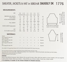 Load image into Gallery viewer, SALE: Knitting Pattern: Baby Sweater, Jacket and Hat for 0-7 Years