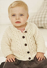 Load image into Gallery viewer, Knitting Pattern: Baby Jacket and Hoodie for 0-7 Years