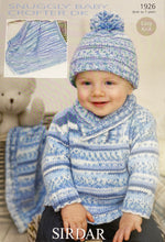 Load image into Gallery viewer, SALE: Knitting Pattern: Sweater, Hat and Blanket for Babies and Children 0 to 7 years
