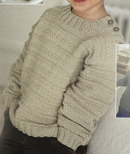 Load image into Gallery viewer, SALE: Knitting Pattern: V and Round Neck Sweaters and Slipover for 0-6 Years