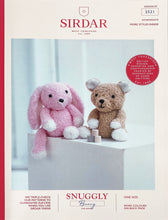 Load image into Gallery viewer, SALE: Knitting Pattern: Sirdar Bunny and Bear