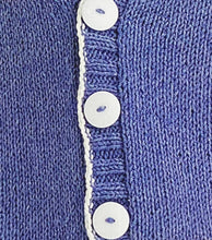 Load image into Gallery viewer, Knitting Pattern: Retro Varsity Cardigan for Kids 3-7 Years