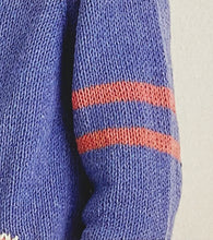 Load image into Gallery viewer, Knitting Pattern: Retro Varsity Cardigan for Kids 3-7 Years