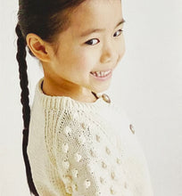 Load image into Gallery viewer, SALE: Knitting Pattern: Popcorn Stitch Cardigan for 3-7 Years