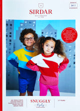 Load image into Gallery viewer, Knitting pattern: Sirdar Superhero Sweater in DK Yarn for Kids Ages 3-7