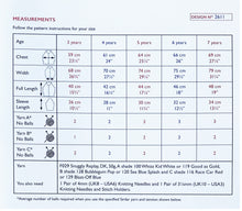 Load image into Gallery viewer, Knitting pattern: Sirdar Superhero Sweater in DK Yarn for Kids Ages 3-7