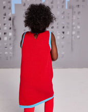 Load image into Gallery viewer, NEW Knitting pattern: Sirdar Super Hero Tunic or Dress in DK Yarn for Kids Ages 3-7