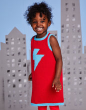 Load image into Gallery viewer, NEW Knitting pattern: Sirdar Super Hero Tunic or Dress in DK Yarn for Kids Ages 3-7