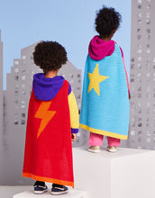 Load image into Gallery viewer, Crochet Pattern: Sirdar Superhero Hoodie and Cape in DK Yarn for Kids 3-7