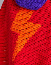 Load image into Gallery viewer, Crochet Pattern: Sirdar Superhero Hoodie and Cape in DK Yarn for Kids 3-7
