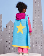 Load image into Gallery viewer, Crochet Pattern: Sirdar Superhero Hoodie and Cape in DK Yarn for Kids 3-7