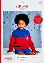 Load image into Gallery viewer, NEW Knitting Pattern: Sirdar Captain Five Star Sweater in DK Yarn for Kids Ages 3-7