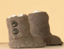 Load image into Gallery viewer, Knitting Pattern: Hug Slippers in DK Yarn for Ages 1 to Adult