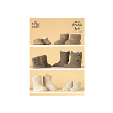 Load image into Gallery viewer, Knitting Pattern: Hug Slippers in DK Yarn for Ages 1 to Adult