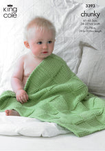 Load image into Gallery viewer, NEW Knitting Pattern: Baby Blankets in Chunky Yarn