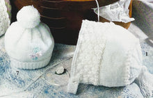 Load image into Gallery viewer, SALE: Knitting and Crochet Pattern: Baby Hats and Bonnets