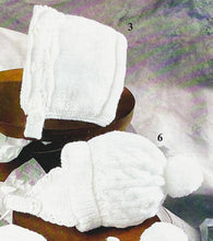 Load image into Gallery viewer, SALE: Knitting and Crochet Pattern: Baby Hats and Bonnets