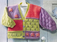 Load image into Gallery viewer, Knitting Pattern: Patchwork Cardigans in Sizes 0-6 Years