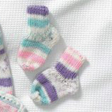 Load image into Gallery viewer, Knitting Pattern: Baby All-in-one, Jacket and Socks in Sizes Preemie to 12 Months