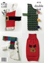 Load image into Gallery viewer, SALE: Knitting Pattern: Christmas Dog Coats in DK Yarn