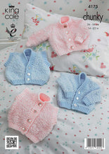 Load image into Gallery viewer, SALE: Knitting Pattern: Baby Cardigans and Baby Waistcoats for 0-24 Months