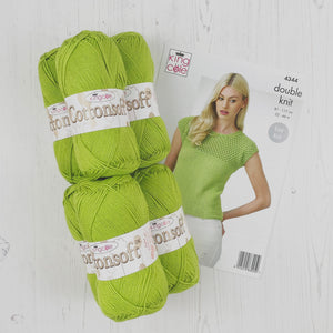 Pattern + Yarn: Ladies Summer Tops in Cotton DK Yarn