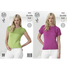 Load image into Gallery viewer, Knitting Pattern: Ladies Summer Tops in Cotton DK Yarn
