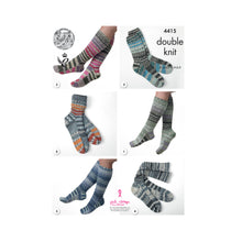 Load image into Gallery viewer, Knitting Pattern: Socks in DK Yarn for 4 Years to Adult