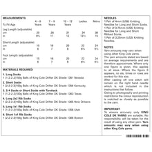 Load image into Gallery viewer, Knitting Pattern: Socks in DK Yarn for 4 Years to Adult