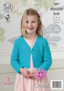 Crochet Pattern: Girls Cardigan for 2-8 Year Olds