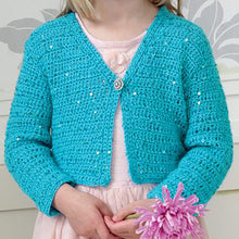 Load image into Gallery viewer, Crochet Pattern: Girls Cardigan for 2-8 Year Olds