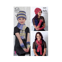 Load image into Gallery viewer, Knitting Pattern: Scarf, Hat and Wrist Warmers for 4-12 years and Adults