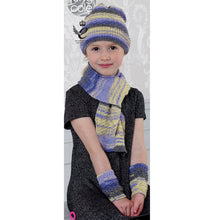 Load image into Gallery viewer, Knitting Pattern: Scarf, Hat and Wrist Warmers for 4-12 years and Adults