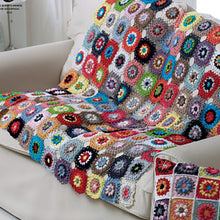 Load image into Gallery viewer, SALE: Crochet Pattern: Granny Squares Throw and Cushion in 4 Ply Yarn