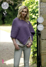 Load image into Gallery viewer, Knitting Pattern: Ladies Cape Coat with Larger Sizes in DK Yarn